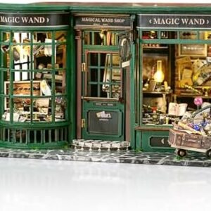 GuDoQi DIY Miniature House Kits, DIY Miniature Dollhouse Kit with Furniture, Tiny House Kits 1:24 Scale, Creative DIY Crafts for Adults Teen, Easter Day Birthday Gifts, Magic Shop