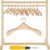 Civaner 22 Pcs Doll Garment Rack with Wooden Clothes Hanger for 18 Inch Girl Doll Clothes Mini Hangers Wardrobe Furniture Accessories for Dollhouse Baby Shower Supplies