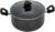 IMUSA USA IMU-91635 Nonstick Stock Pot with Glass Lid 4.8-Quart, Charcoal