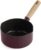 GreenPan Hudson Healthy Ceramic Nonstick, 1.75QT Saucepan Pot, Vintage Wood Inspired Handle, PFAS-Free, Dishwasher Safe, Merlot Red