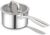 Rorence 2.5 QT Stainless Steel Saucepan, Sauce Pan with Clear Transparent Tempered Glass Lid for Sauce Gravy Pasta Vegetable, Induction Small Cooking Pot for All Stoves, Oven & Dishwasher Safe