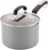 Farberware EcoAdvantage Ceramic Nonstick Straining Saucepan/Sauce Pan with Lid, 3 Quart, Gray