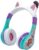 eKids Gabbys Dollhouse Wireless Headphones for Kids, Bluetooth Headphones with Microphone Includes Aux Cord, Kids Earphones for School, Home, or Travel