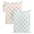 Tiny Twinkle Mess-Proof Waterproof Wet Dry Bag | 2-Pack Reusable Wet Bags for Swimsuits & Baby Clothes | Leakproof Wet Bag for Travel & Diaper Changes for Baby (Unisex Checkers)