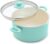 GreenLife 6QT Ceramic Nonstick Stockpot with Glass Straining Lid, PFAS & PFOA-Free, Dishwasher Safe, Stay-Cool Handles, Oven Safe to 350°F, Wobble-Free Base, Even Heating, Turquoise