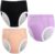 Unisex Adult Incontinence Pants,Waterproof Diaper Pants,Adult Cloth Diaper Cover,Incontinence Underwear Suitable for Bedridden,Elderly and Incontinent People(3PCS) Black + Purple+ Orange,XL