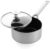 Blue Diamond Cookware Tri-Ply Stainless Steel Ceramic Nonstick, 1.6 QT Saucepan Pot with Lid, PFAS-Free, Multi Clad, Induction, Dishwasher Safe, Oven Safe, Silver