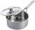 Merten & Storck Tri-Ply Stainless Steel 3QT Saucepan Pot with Lid, Professional Cooking, Multi Clad, Measurement Markings, Drip-Free Pouring Edges, Durable Glass Lid, Induction, Oven & Dishwasher Safe