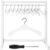 Civaner Doll Garment Rack with Wooden Clothes Hanger for 18 Inch Girl Doll Clothes Mini Hangers Wardrobe Furniture Accessories for Dollhouse Baby Shower Supplies(White)