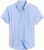 Alimens & Gentle Men’s Short Sleeve Oxford Shirt Regular Fit Button Down Collar Shirts with Pocket