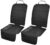 PIDO Car Seat Protector, 2 Pack Seat Protectors for Under Child Carseat, Thick Padding, Waterproof Fabric and Anti-Slip Base, Protective Pad for Car Interiors, Black