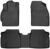 Husky Liners Weatherbeater Floor Mats | Fits 2010-2014 Toyota Prius | Front & 2nd Row, 3-pc Black – 98921