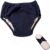 Reusable Adult Waterproof Cloth Diapers with Diaper Inserts,Adjustable and Washable Incontinence Briefs, Anti-Side Leakage Pants,Post-Operative Nursing Panties(Blue,XL)