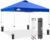 EAGLE PEAK Pop Up Canopy Tent with Wheeled Carry Bag, 8 Stakes, 4 Ropes, 4 Weight Bags, Easy Set Up Tent Canopy, 10×10 ft, 100sqft of Shade, Blue