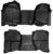 Rough Country Floor Mats for 07-13 Chevy/GMC 1500/2500 | Extended Cab – M-21072 Black