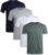 Lucky Brand Men’s Undershirt – 4 Pack Basic Short Sleeve Men’s T-Shirts – Soft Crewneck and V-Neck Undershirts for Men (S-XL)