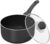 Utopia Kitchen 2 Quart Detachable handle Nonstick Saucepan with Glass Lid, Multipurpose Use for Home, Kitchen or Restaurant, Grey & Black