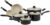 Amazon Basics 11-Piece Ceramic Non-Stick Pots and Pans Set, Dishwasher & Oven Safe, Non-Toxic, Easy Clean, Black/Cream