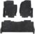 Rough Country All Weather Floor Mats Set for Ford F-250/350 Super Duty (2017-2025) – Non-Slip TPE Flexible Floor Mats, Waterproof, Front & Rear Set