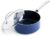 Blue Diamond 2 Quart Saucepan with Lid, Non-Toxic PFAS & PTFE Free Diamond Ceramic Nonstick, Dishwasher & Oven Safe, Metal Utensil Safe Pot, Stay Cool Handle, Glass Lid, Blue