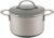 Anolon Achieve Hard Anodized Nonstick Saucepot with Lid, Aluminum, 4 Quart, Silver