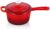 TeamFar Enameled Cast Iron Sauce Pan, 1QT Small Sauce Pot with Lid, Mini Dutch Oven Saucepan for Cooking/Simmering/Baking/Boiling, Sturdy & Nonstick, Oven Safe & Fit for Induction-Red