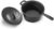 COMMERCIAL CHEF 2 Quart Cast Iron Saucepan, Dutch Oven Cast Iron Saucepan with Lid and Looped Handle, Camping Cookware & Sauce Pan for Indoor & Outdoor Recipes Black