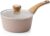 SENSARTE Nonstick Sauce Pan with Lid, 2QT Small Sauce Pot, Stay-cool Handle, Multipurpose Handy Little Saucepan, Induction Capable, PFOA Free, Taupe