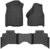 Husky Liners Weatherbeater Series | Front & 2nd Seat Floor Liners – Black | 99011 | Fits 2009-2018 Dodge Ram 1500 Quad Cab, 2019-2022 Ram 1500 Classic Quad Cab 3 Pcs