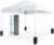 Amazon Basics Outdoor Pop Up 10 x 10 Canopy Tent for Events, Portable with Easy Setup, One-Push, Includes Wheeled Carry Bag, 8 Pegs, 4 Ropes, 4 Weighted Bags, White