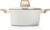 ESLITE LIFE Nonstick Stock Pot with Lid, 5 Quart Granite Casserole Large Soup Pot Pasta Cooking Pot, Induction Compatible, PTFE & PFOA Free, White