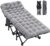 ABORON Oversized XXL Folding Camping Cot W/Mat for Adults, 78″ L x 32″ W x 18″ H, Heavy Duty Outdoor Bed with Carry Bag,1200 D Layer Oxford Travel Camp Cots