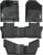 YITAMOTOR Floor Mats Fit for Honda Pilot 2022-2016,All-Weather Floor Liners Set Front 1st & 2nd 3rd Seat Floor Liner Set Black, 8 Passenger Model