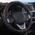 SHIAWASENA Auto Car Steering Wheel Cover, Universal 15 Inch Fit, Soft Leather, Breathable Anti Slip (Black&Orange)