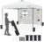 Yaheetech 10×10 Pop-up Canopy Tent w/Removable Pockets Sidewall for Extra Storage, Outdoor Sun Shelter Waterproof & Durable w/Wheeled Bag, Sandbags & Guylines for Beach Camping Party (White)