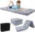 MeMoreCool Glow Star Pattern Foldable Floor Mattress for Kids, Trifold Nap Mat for Toddlers, Portable Daycare Sleeping Futon or Floor Bed, 57×22 Inch