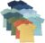 HonestBaby Organic Cotton Short Sleeve T-Shirt Multi-Packs, 5-Pack Bright White, Preemie