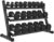 Mikolo Dumbbell Sets with Rack, Rubber Hex Dumbbells, Multiple Choices in 160/200/380/450/550LB, Hand Weights with Chrome Handle for Strength Training