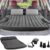 KMZ SUV Air Mattress Thickened and Double-Sided Flocking Travel Camping Bed with 2 Pillows & Electric Pump Dedicated Mobile Cushion Inflatable Bed for SUV Trunk and Rear Seat (Dark Gray)