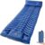 Inflatable Camping Sleeping Pad with Built-in Foot Pump & Pillow – Portable Lightweight Air Mattress for Backpacking, Hiking, Tent – Compact Travel Sleep Mat (Blue)
