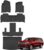 Floor Mats & Cargo Liner for 2021-2024 2025 Chevrolet/Chevy Suburban/GMC Yukon XL 7 Seats All Weather Protection TPE Rubber Automotive Floor Liners Accessories (2nd Row Bucket Seats)