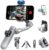 Gimbal Stabilizer for Smartphone AI Tracking(No App), 3-axis Gimbal with OLED Display/Built-in Light, Stabilizer for iPhone&Android, AOCHUAN X Pro Grey AI Version