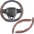 Steering Wheel Cover, Wood Grain Steering Wheel Cover, Car Wheel Cover for Men/Women, Universal Fit for 99% Car Steering Wheel,Steering Wheel Accessories (Wood Grain-Brown)