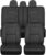 BDk Faux Leather Car Seat Cover Full Set – Front & Rear Split Bench Black Seat Covers For SUV & Truck Seat Covers, Airbag Compatible – Interior Protective Seat Covers for Car Seats & Car Accessories