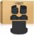 LASFIT Floor Mats & Cargo Mats for Hyundai Santa Fe 2023 2022 2021 (Not Fit Hybrid or PHEV) All Weather TPE Custom Fit Floor Liners for Hyundai Santa Fe 1st & 2nd Row Full Set Car Mats and Trunk Mats