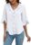 Blooming Jelly Womens Dressy Casual Blouses 3/4 Sleeve V Neck Ruffle Tops Business Ladies Summer 2025 Trendy Work Shirt