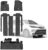 3W Floor Mats&Cargo Liner Fit Toyota Sienna 2021-2024 2025 (for 7 Seat LE/XLE/XSE/Limited & Not Fit 2025 Platinum) TPE Custom Fit Floor Liner for Sienna 1st, 2nd and 3rd Row and Trunk(w/o Spare tire)