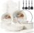 CAROTE 19pcs Pots and Pans Set Non Stick, Cookware Sets, Kitchen Set, Oven/Fridge Safe, Space Saving Pots Set, Nonstick Cooking Set with Versatile Detachable Handle, Induction RV Set, Cream White