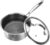 2 Quart Nonstick Saucepan with Glass Cover, Stainless Steel Induction Sauce Pan with Honeycomb Carving, Non-stick Sauce Pot, Compatible with All Cooktops, Dishwasher Safe