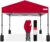 Best Choice Products 10x10ft 1-Person Setup Pop Up Canopy Tent Instant Portable Shelter w/ 1-Button Push, Case, 4 Weight Bags – Red
